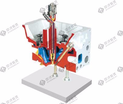 直喷式发动机气缸盖解剖模型